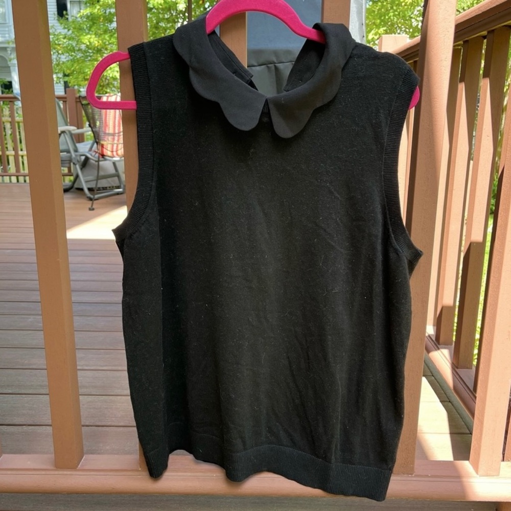 Banana Republic sweater with removable Peter Pan collar